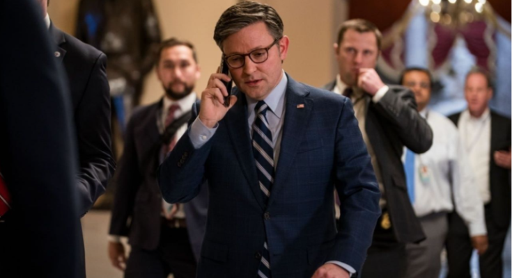 Mike Johnson speaking on Fox News