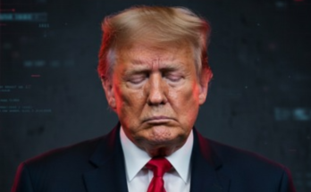 Trump standing quietly in Washington D.C.