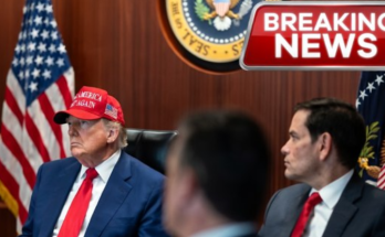 Senator Marco Rubio speaking to reporters