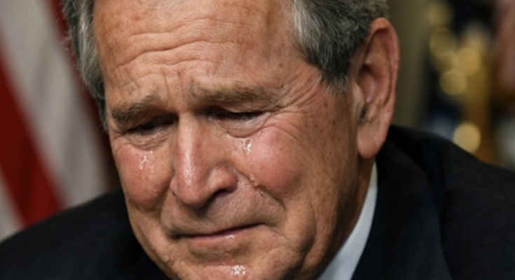 George W Bush throwing first pitch World Series