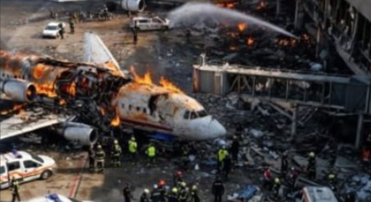 Missile launch over Tel Aviv, Israel