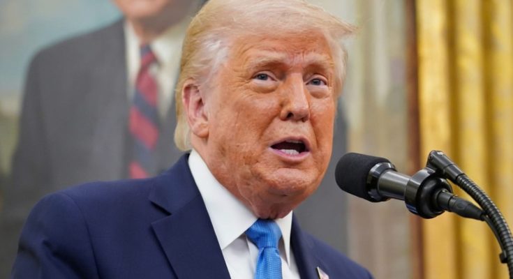 Donald Trump speaking about Cuba policy in 2026