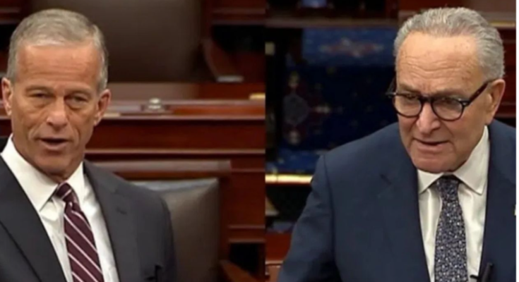 John Thune discussing SAVE Act in Senate