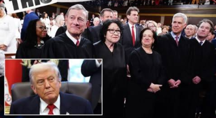 Main image related to President Donald Trump’s odds of surviving a Supreme Court showdown over