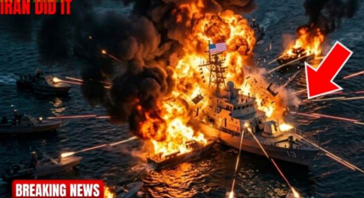 USS Cole Confronts Iranian Speedboats in Arabian Sea