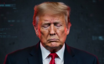 Donald Trump standing quietly in D.C.