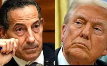 Side-by-side close-up portraits of two men in suits, one holding a blue pen near his face