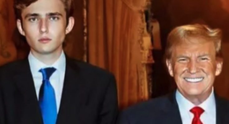 Two men in suits standing side by side, one with a blue tie and one with a red tie, in