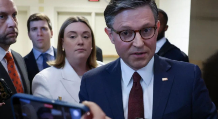 Mike Johnson after House 221-196 vote, Dems next move insane