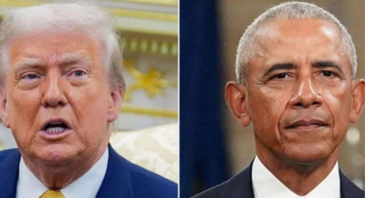 Obama in disbelief as White House drops photos of Trump