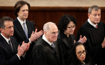Supreme Court justice ceremony applause