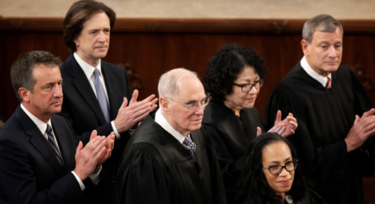 Supreme Court justice ceremony applause