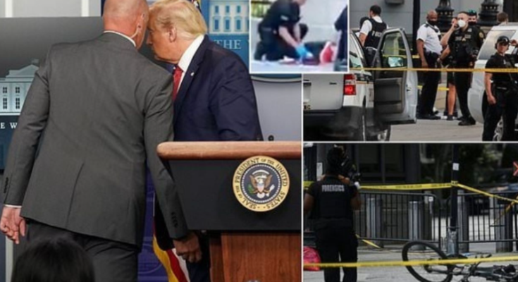 White House gunfire: Trump taken to safe room