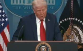 Trump at White House Podium — Explosive Announcement