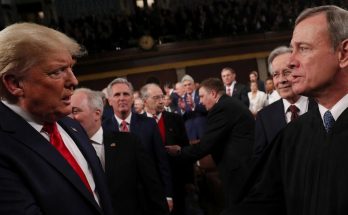 courtroom tension as Trump and Chief Justice meet after ruling