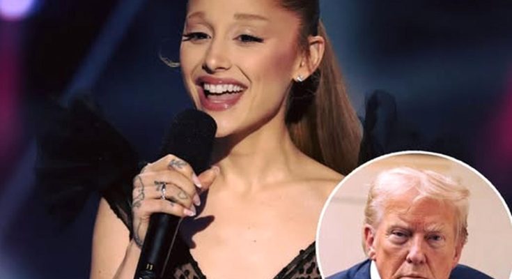 singer on stage with microphone and serious man inset