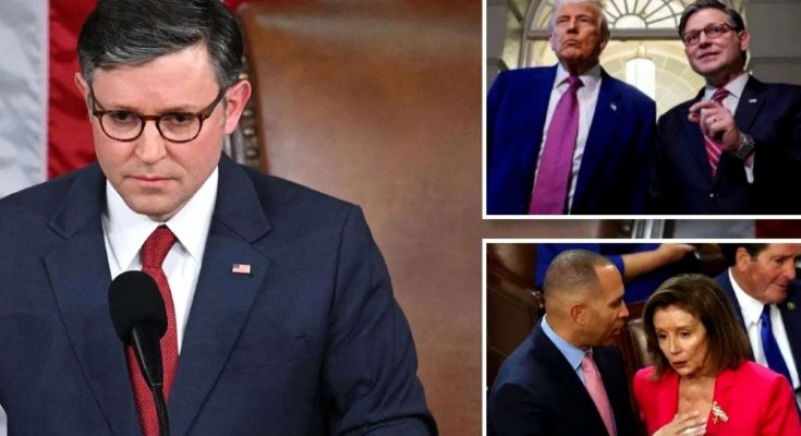 speaker Mike Johnson presides as House passes landmark measure 390-9 banning fireworks