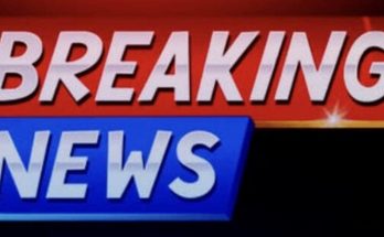 breaking news alert in bold red and blue design