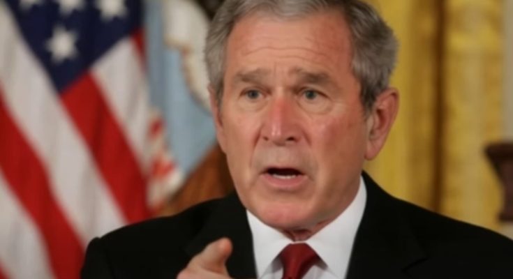 former president addressing nation with urgent news headline