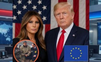 debate on international trials involving Trump and Melania in news studio