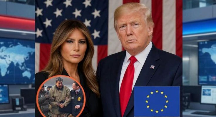debate on international trials involving Trump and Melania in news studio