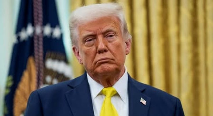 former President Donald Trump in the Oval Office