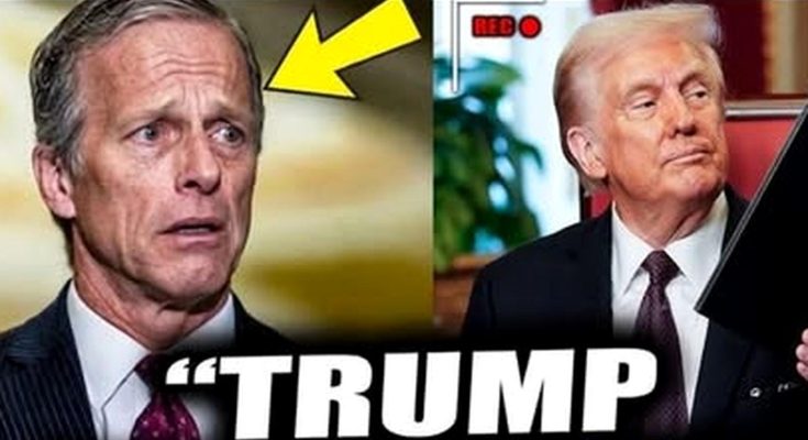 trump celebrates victory over John Thune in political setting