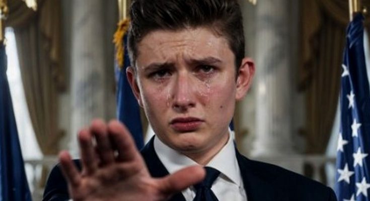 young man in suit extends hand, looking emotional in official setting