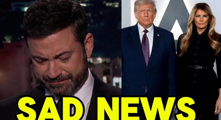 jimmy Kimmel emotional amid controversy with Donald and Melania Trump