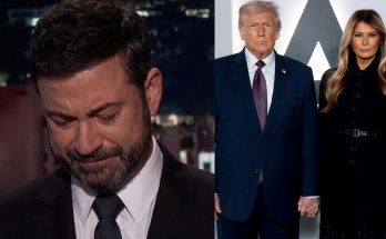 emotional moment with man crying beside couple in formal attire