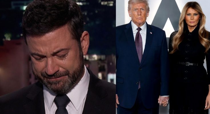 emotional moment with man crying beside couple in formal attire