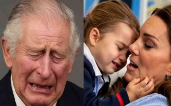 emotional royal moment with crying man and comforting mother and child