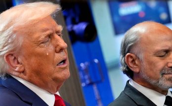 trump faces emotional moments with serious expressions and bold headline