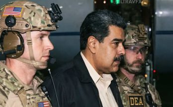 military personnel escorting man in black jacket near aircraft