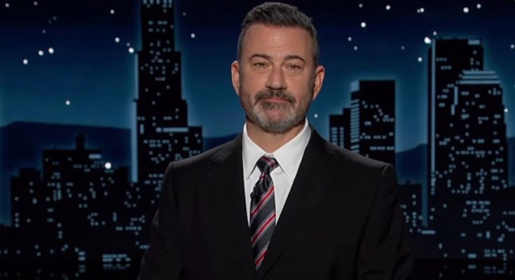 jimmy Kimmel on stage discussing Melania Trump comment consequences