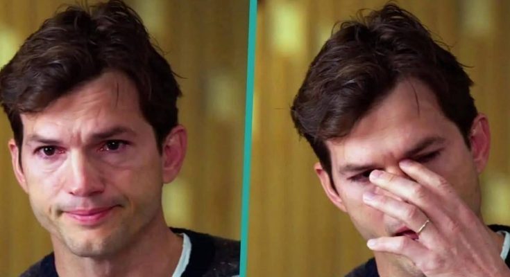 emotional man wiping tears during interview, emotional scene