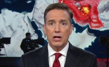 news anchor reports on missile strike killing US General in Israel
